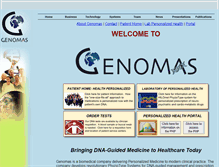 Tablet Screenshot of genomas.net
